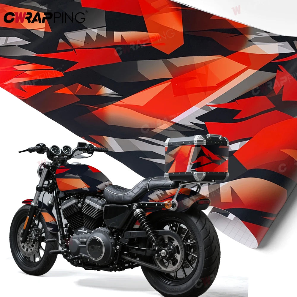 For Motorcycle Vinyls Camouflage Disruptive Pattern Geometry