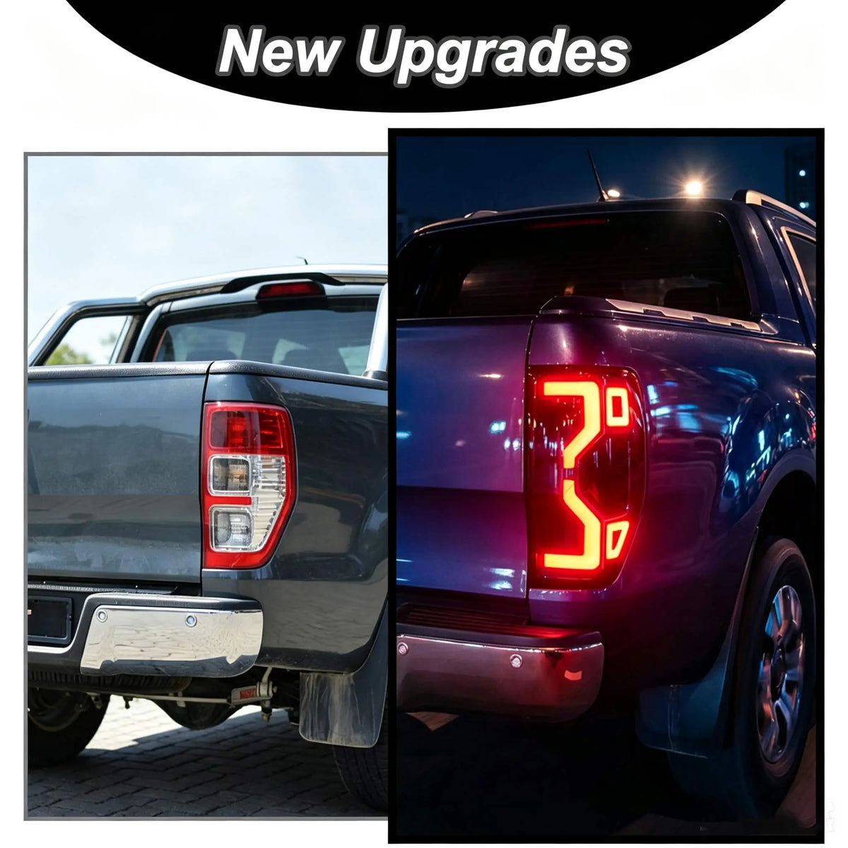 For Ford Ranger LED Rear Tail Assembly T6 T7 T8 Reverse Driving