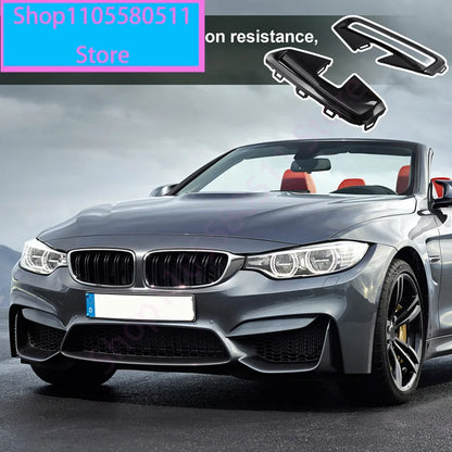 For BMW 4 Series G22 G23 Front Bumper Fog Grille Trim Strip Kit