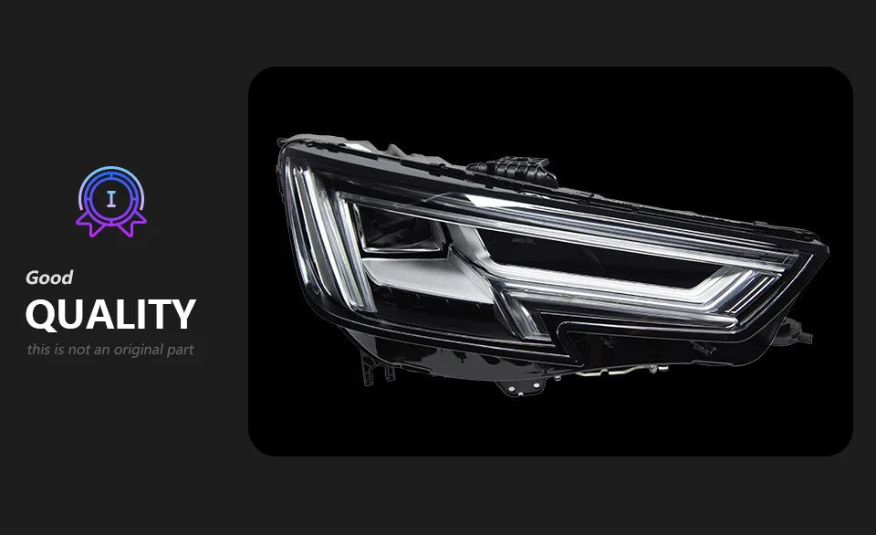 For Audi A4 B9 Headlight Projector Lens 2017-2020 Dynamic Signal