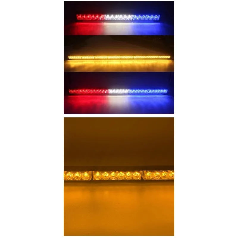 Roof Quallity Parts Warning 6LED Long Row Flash 12V