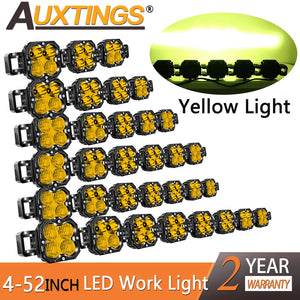For 4X4 Auto Auxtings 30W Cube Pod Linkable Driving Bar Truck ATV