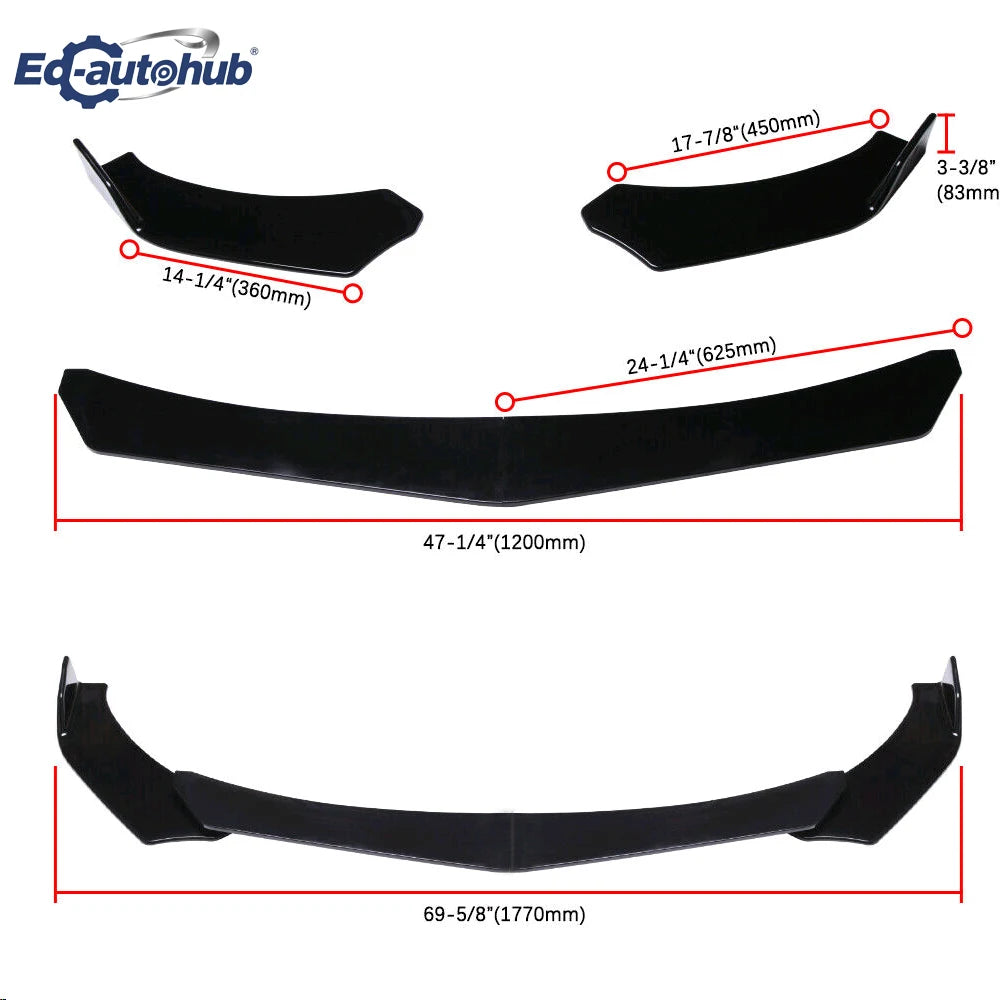 For Mercedes Benz W205 W204 W211 W213 c-class e-class Front Lip