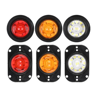 Side Marker Truck Trailer 12V 24V Waterproof Amber Red