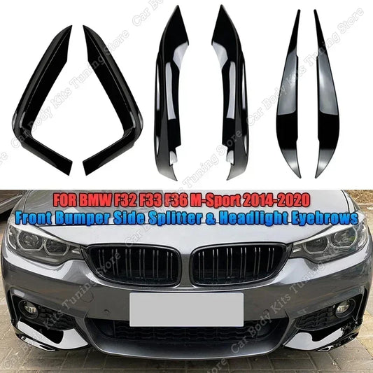 For BMW F32 F33 F36 420I Mp Front Bumper Lip Splitter Spoiler