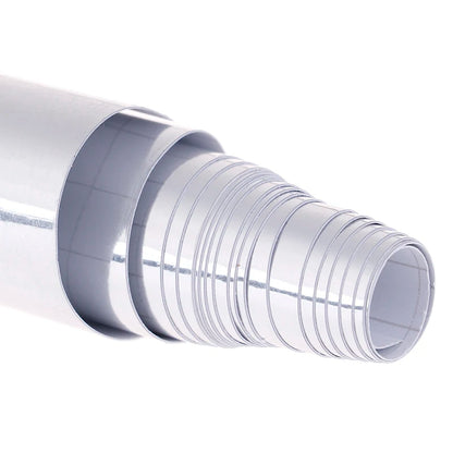 Sizes Newest Mirror Silver Chrome Flexible Vinyl Wrap Sheet