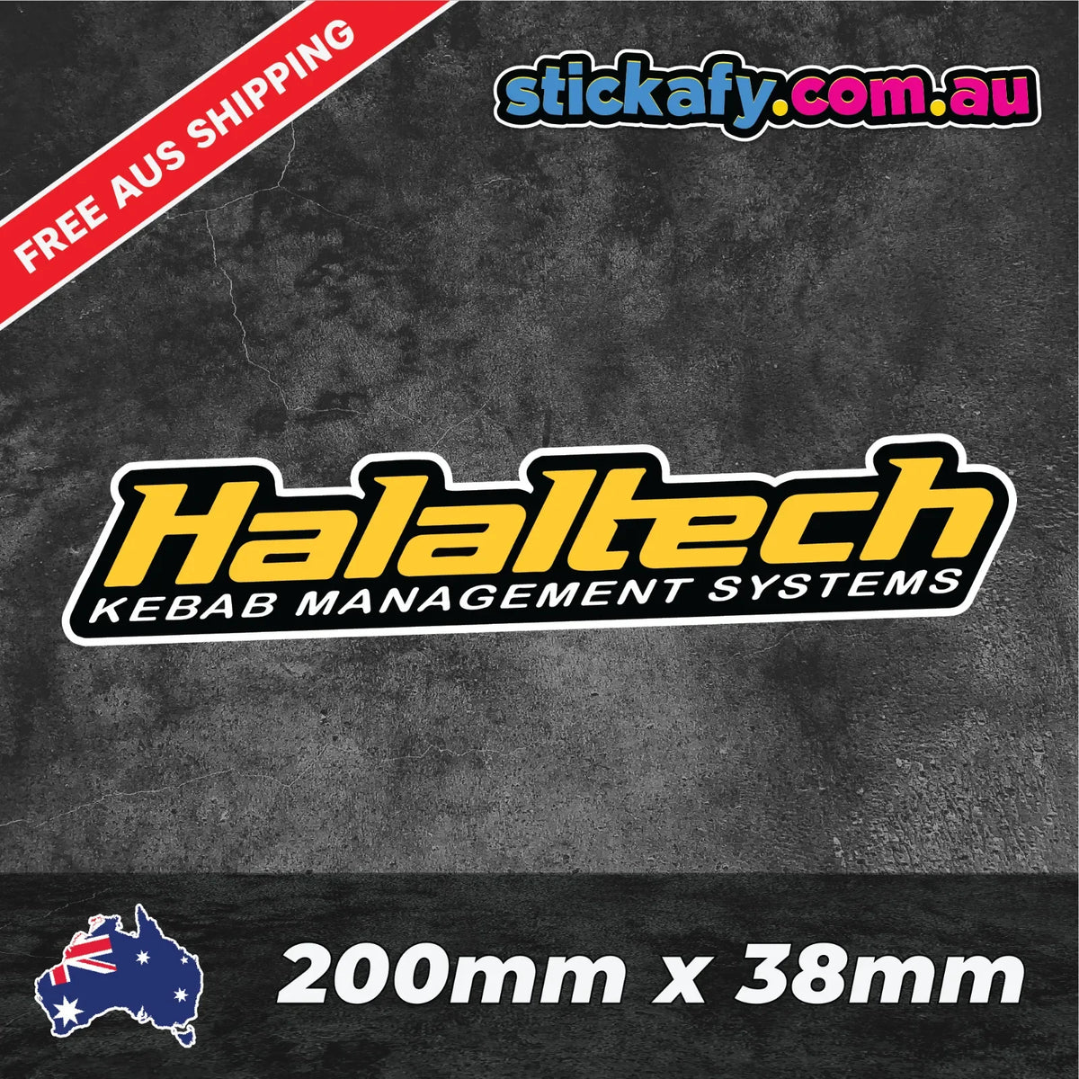 1PC Halaltech Funny Parody Waterproof Vinyl Sticker Bumper Window