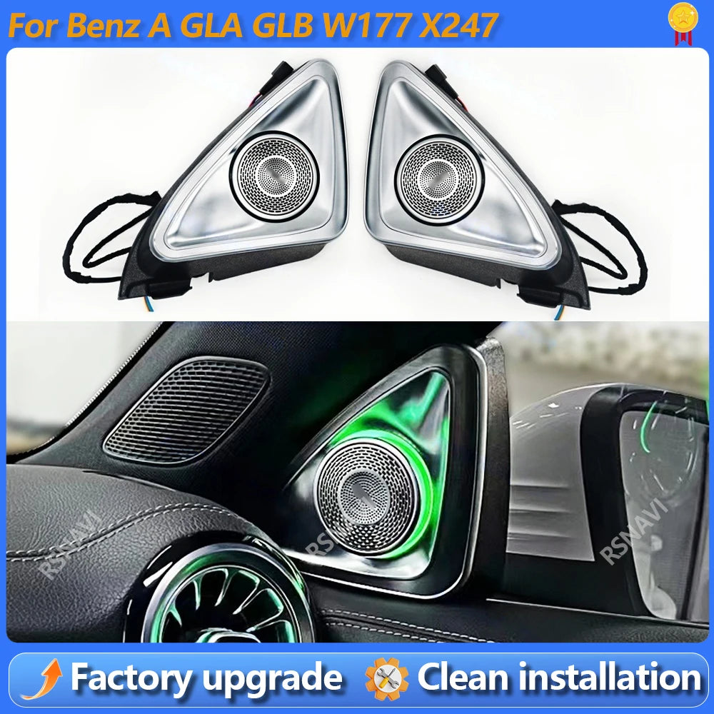 For Mercedes Benz W177 X247 Gla Colours 4D Rotating Tweeter