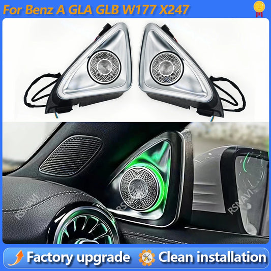 For Mercedes Benz W177 X247 Gla Colours 4D Rotating Tweeter