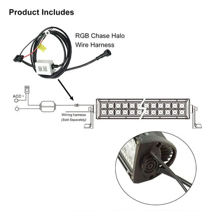 12volt 22inch RGB Chasing Bar Truck Off Road Pickup