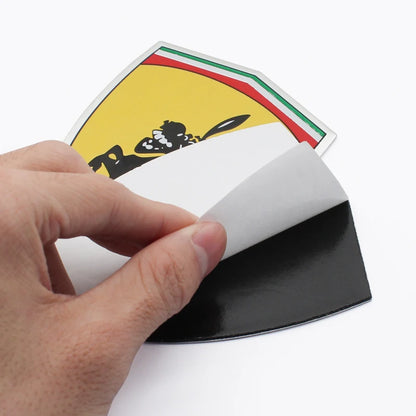 For Ferrari Auto Modification Accessories 3D Aluminum Donkey