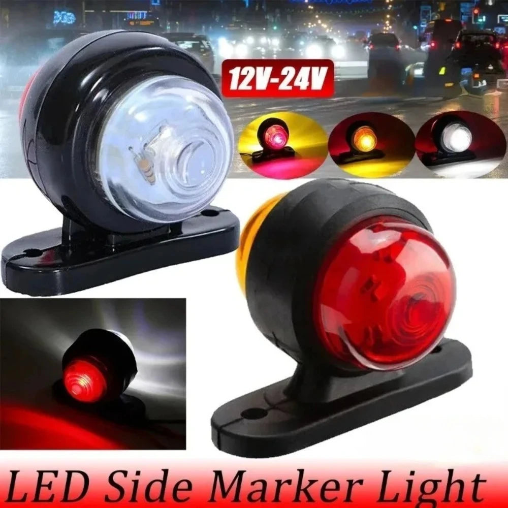 12-24v MINI Warning Side Marker Truck Double Lighting Indicator