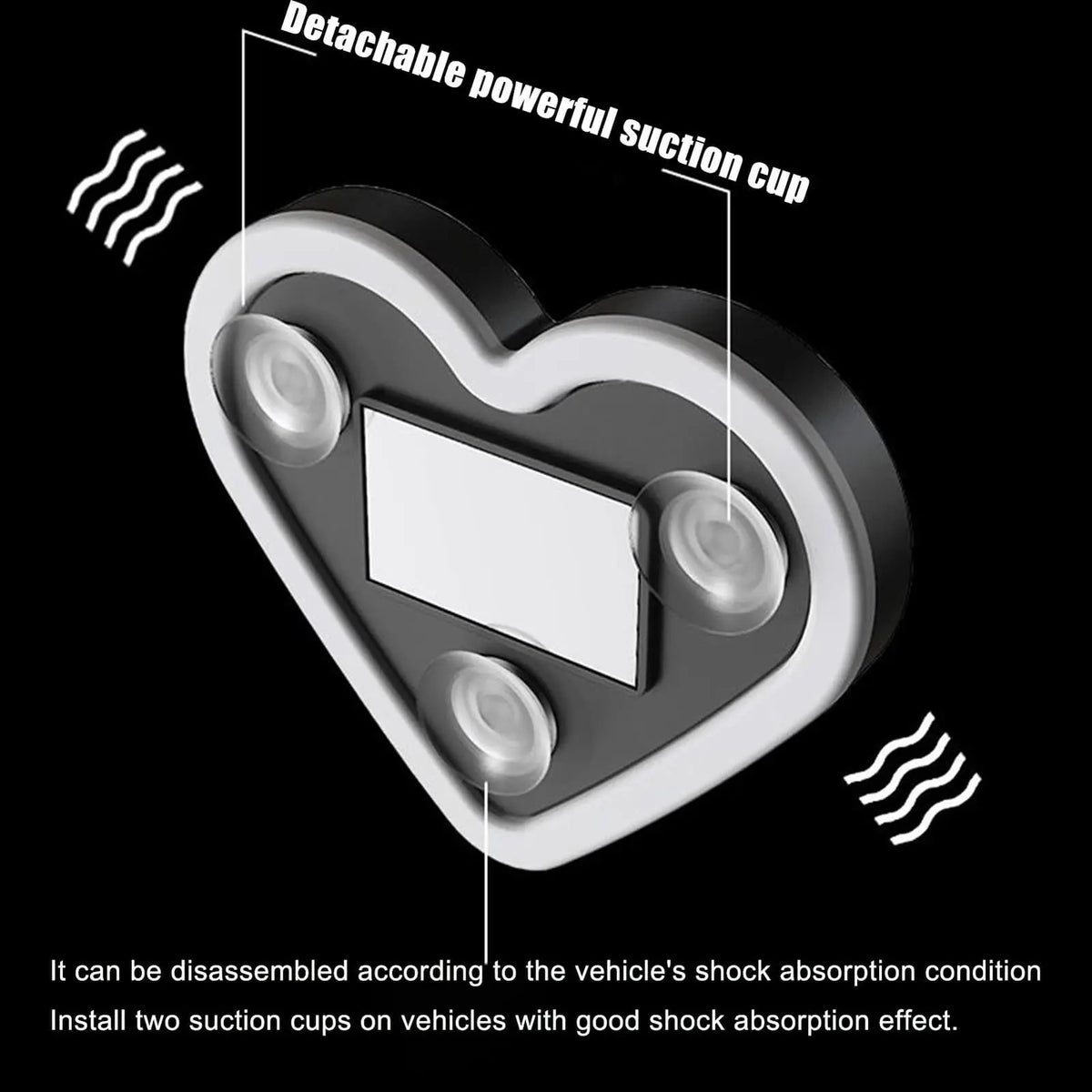 For Transparent Surfaces Such As Glass heart-shaped Ambient