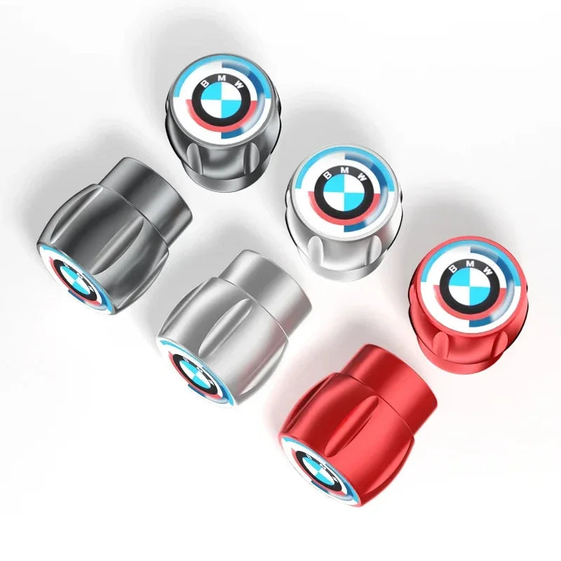 For BMW G20 F30 G30 X1 4PCS Aluminum Tire Valve Caps Tyre Stem