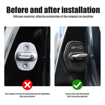 For BYD Seal U Dolphin Sealion 4PCS Silicone Door Lock Cover