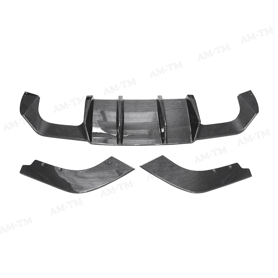 For BMW M2 F87 M2C 2014-2021 V Carbon Fiber Rear Lip Diffuser