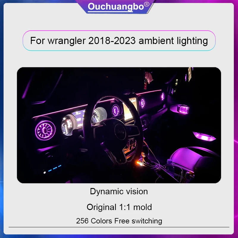 For Jeep Wrangler Jl Gladiator 2018-2023 Ouchuangbo Atmosphere