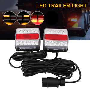 Combination Towing Taillight Leds Trailer Tail Magnet Piece Set