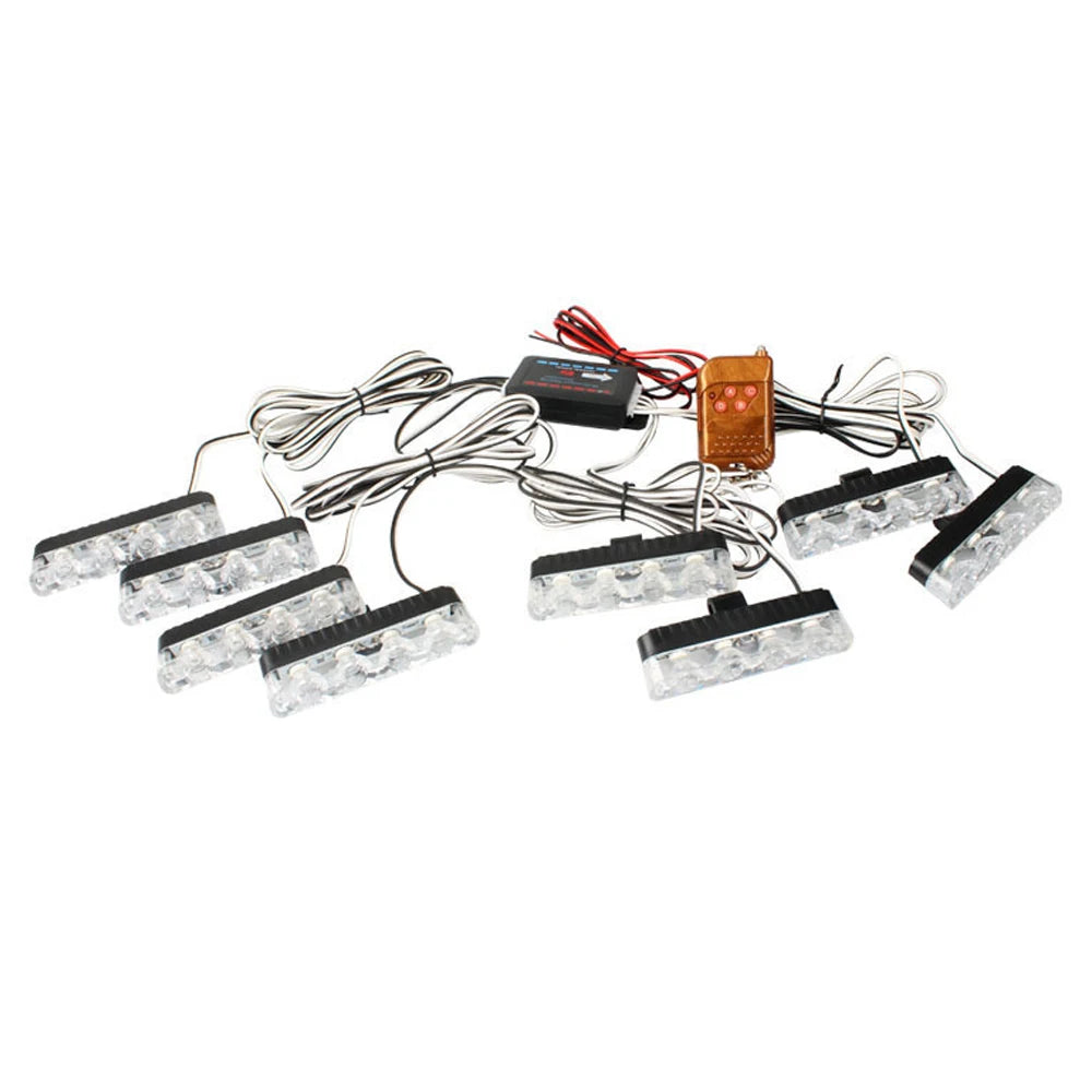 Wireless Remote Emergency Strobe Yellow Warning Front Grille