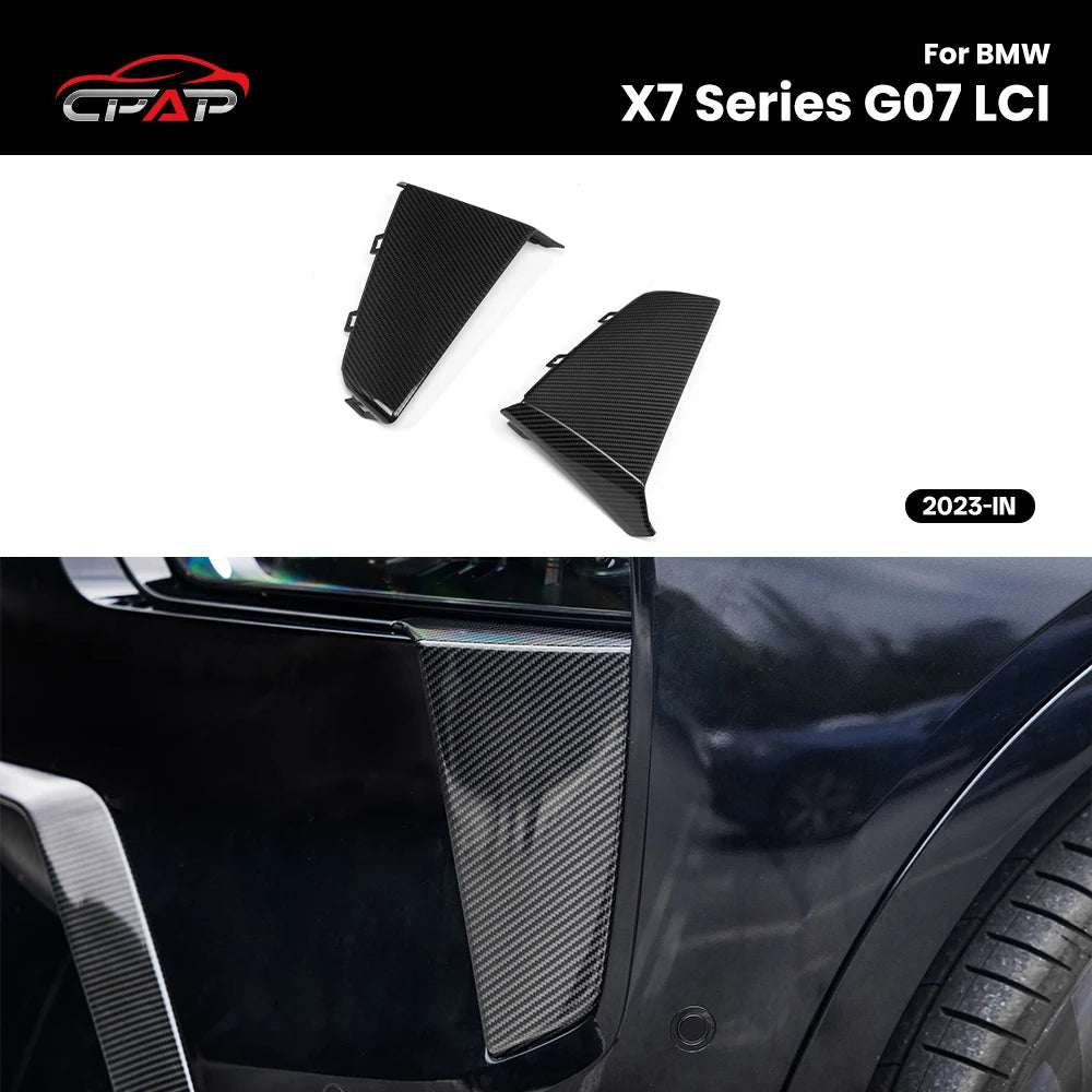For BMW X7 Series G07 Lci Real Dry Carbon Fiber Front Air Duct