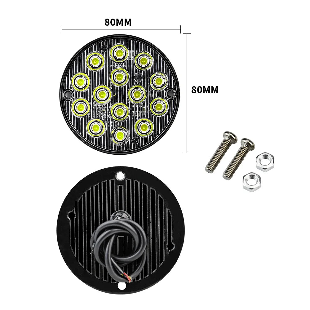 Inch Round Tail Emergency Marker Truck Flash Warning Strobe