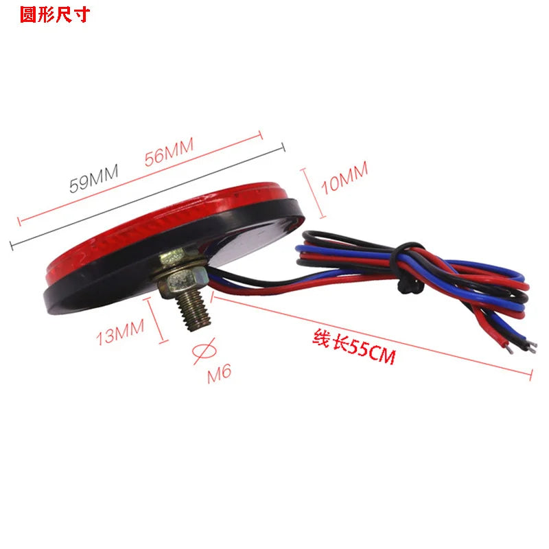 For Motorcycle Electric Vehicle 1PCS 12V Side Marker Warning