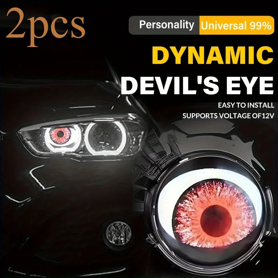 For Any 1PCS 2PCS Dynamic Big Eye Eyeball Fog Modes Color
