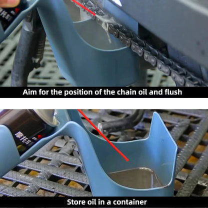 Motorcycle Bike Chain Oil Storage Tool Box Cleaning splash-proof