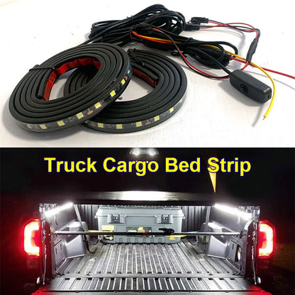 For Pickups 12V Waterproof Strip Truck Cargo Bed Bar Kit Switch