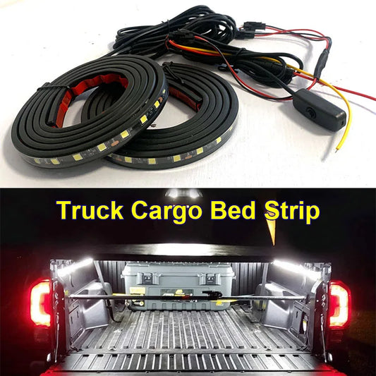 For Pickups 12V Waterproof Strip Truck Cargo Bed Bar Kit Switch