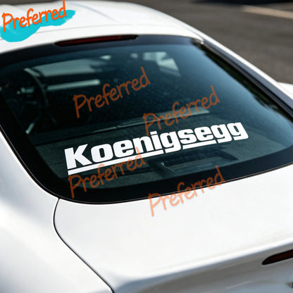 2X Koenigsegg Decal Die Cut Vinyl Sticker Truck Laptop