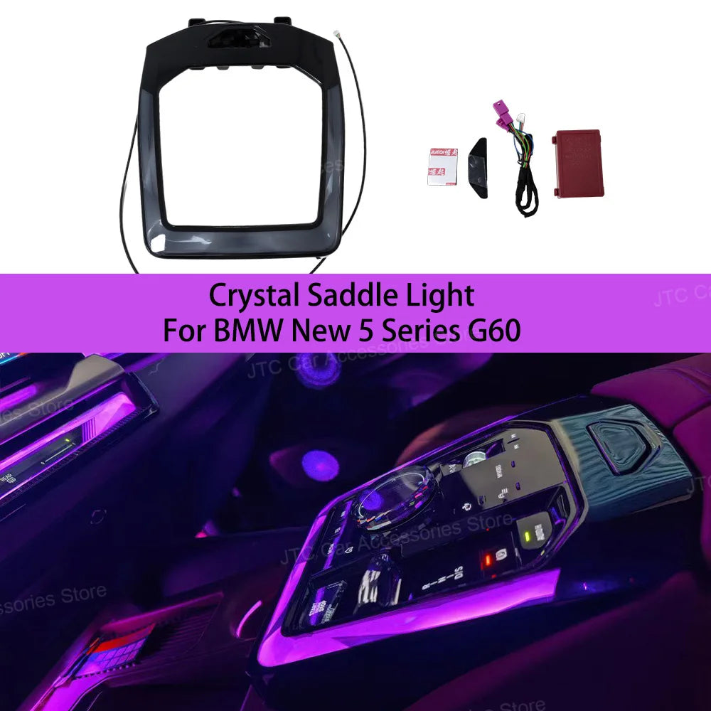 For BMW 5 Series G60 G68 Center Console Crystal Saddle I5