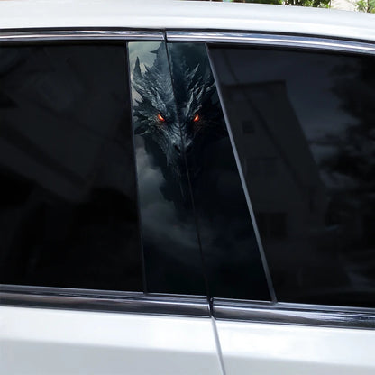 Dark Dragon Sticker Pillar Decals Used Cover Scratches Door