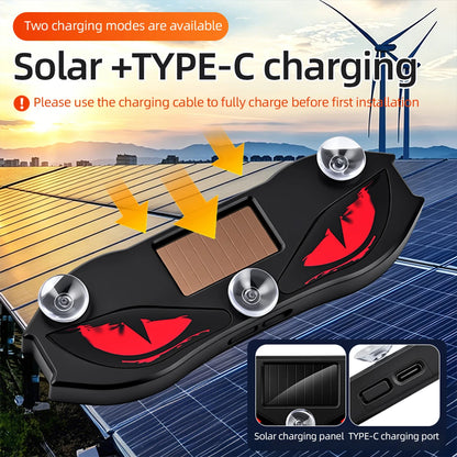 Solar Creative Devil S Eye Cold Flash Warning Dynamic