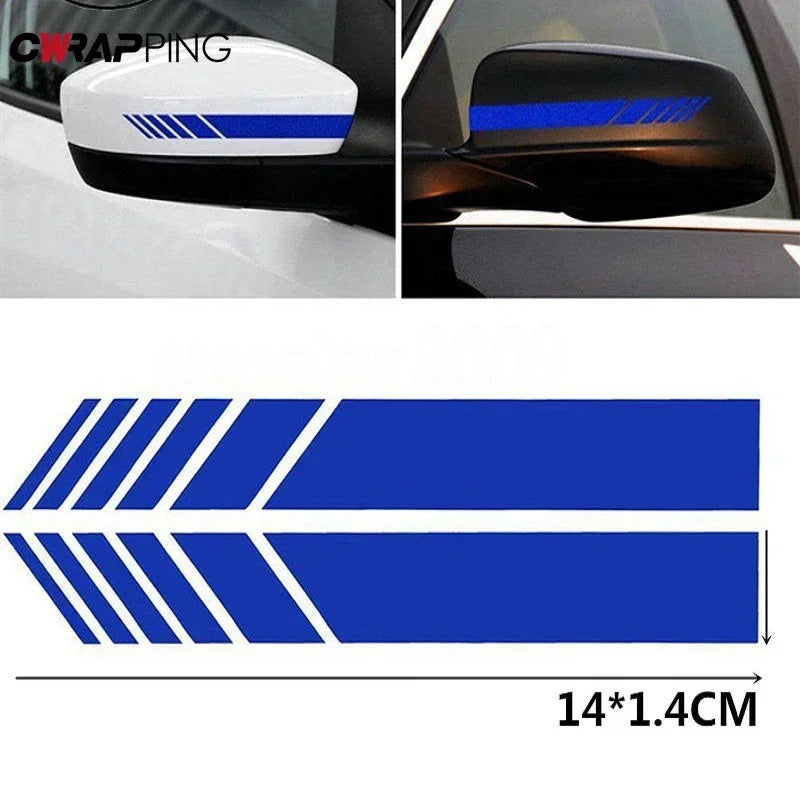 For Rearview Mirror Motorcycle Reflective Waterproof Vinyl