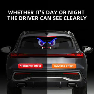 Devil's Eye Vampire USB Dynamic Expression LED Sticker Light for Front & Rear Car Windows Automotive Accessories
