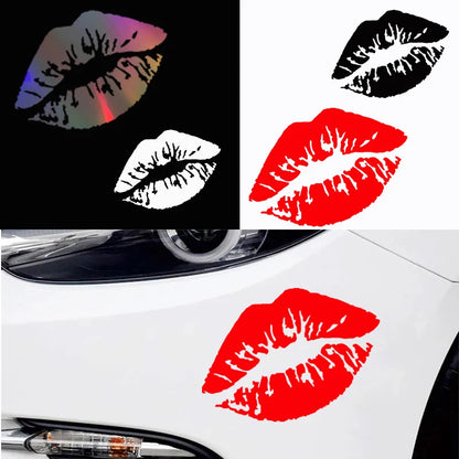 Kiss Lip Sticker Body Windows Bumper Windshield Motorcycle Helmet