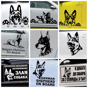Dog Wrap Door Handle Decals Stickers Body
