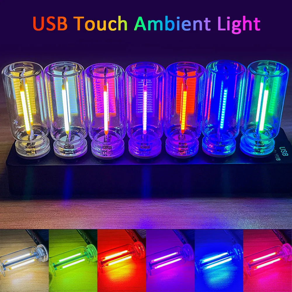 USB 5V Night Touch Dimmable Filament Portable Lighting Plug