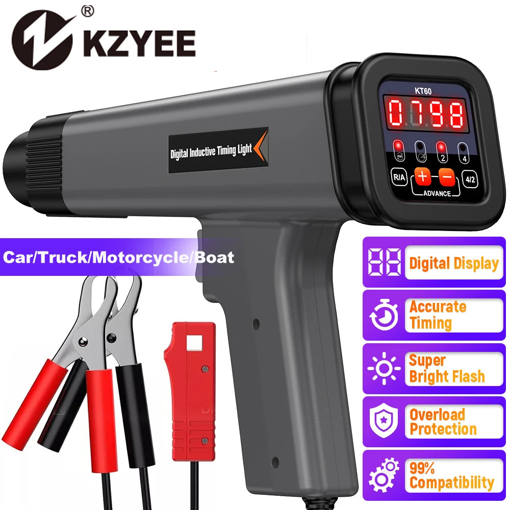 Kzyee KT60 Digital Stroke Petrol Engine Timing 12V Ignition