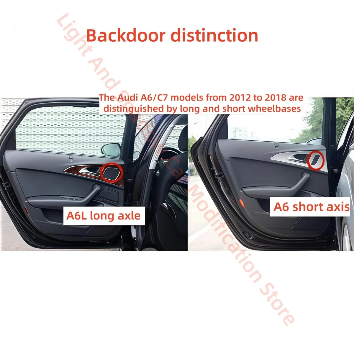 For Audi A6 C7 2012-2018 LED Trim Strip Atmosphere Interior
