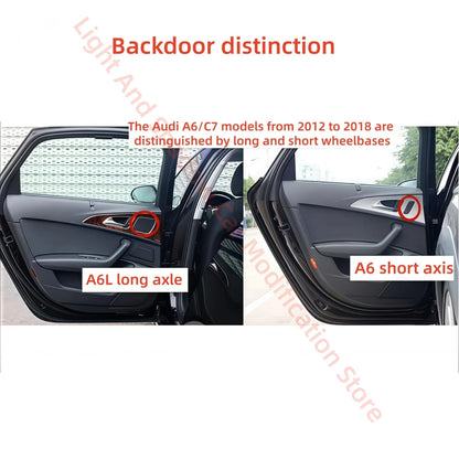 For Audi A6 C7 2012-2018 LED Trim Strip Atmosphere Interior