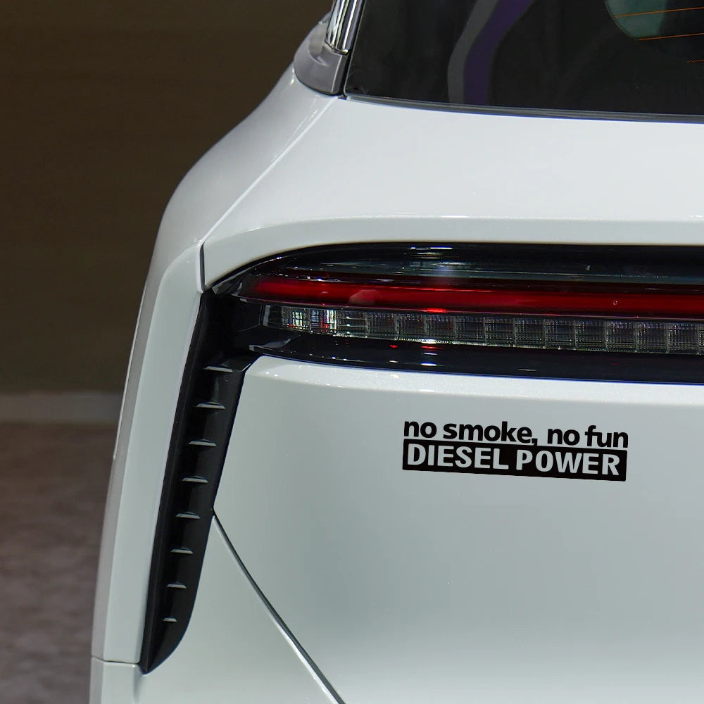No Smoke Fun Diesel Power Decor Sticker Window Bumper