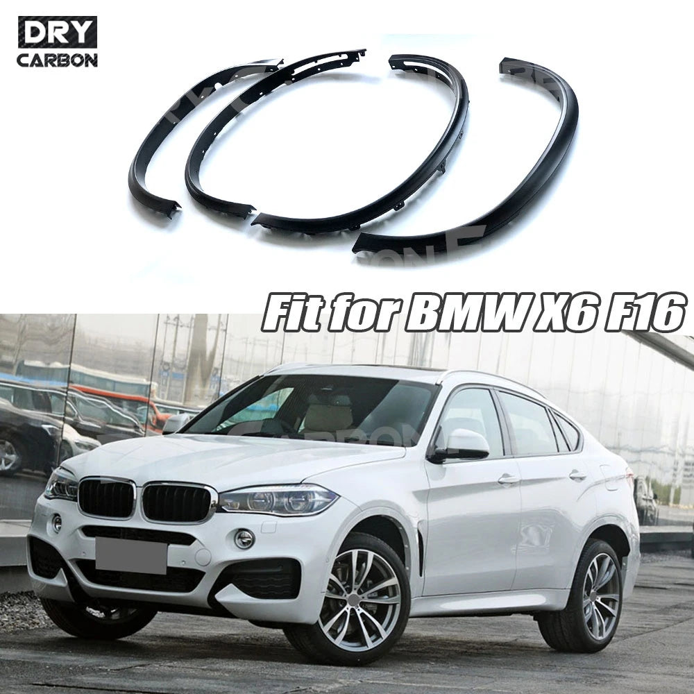 For BMW X6 F16 Sport 2015-2018 Pp Material Wheel Arches Eyebrow