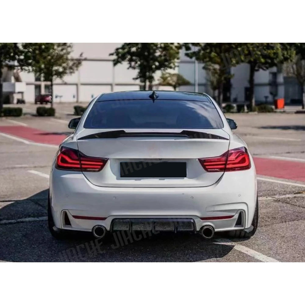 For BMW 4 Series F32 F33 ABS Gloss Black M Performance Rear