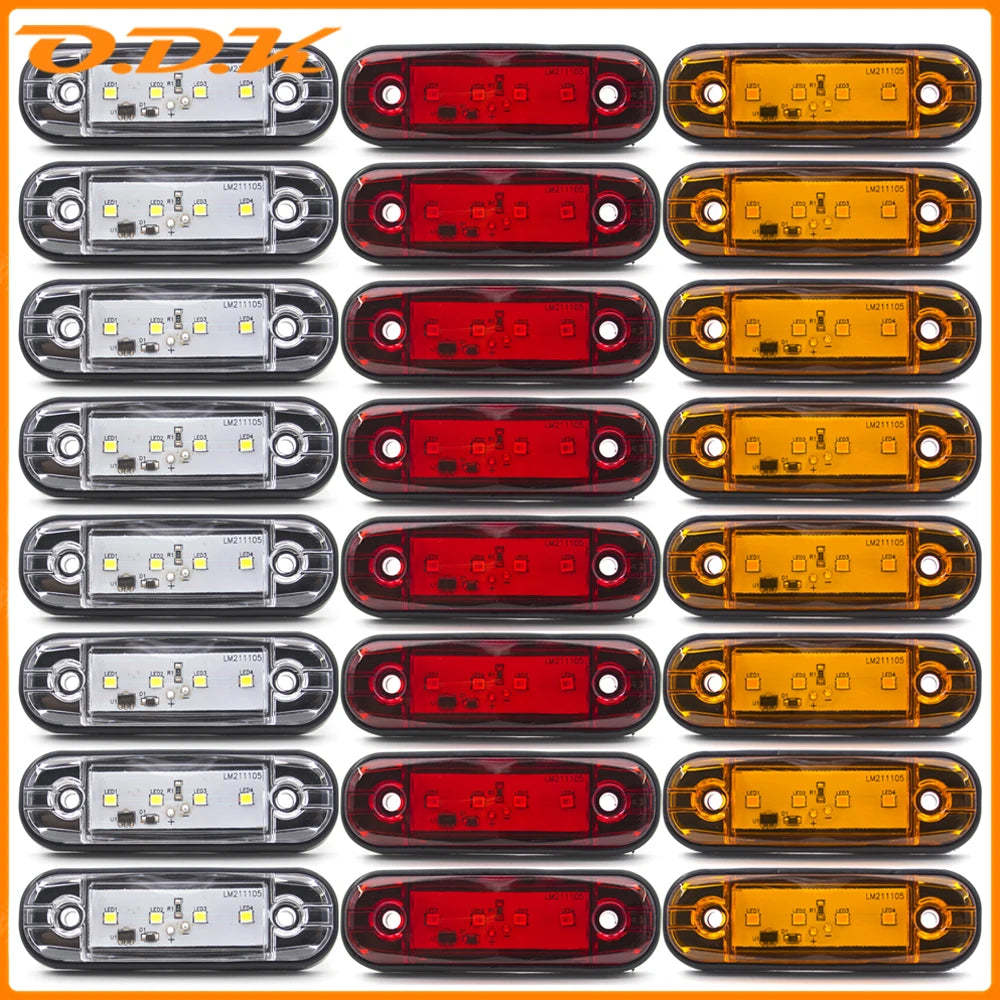 4X 6X 8X 10X 12V 24V External Side Marker