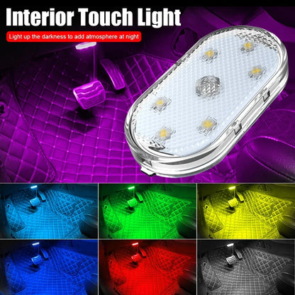 1PC Touch Sensor USB Interior Ceiling Reading Decorations Roof