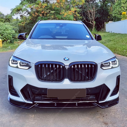 For BMW X3 G01 X4 G02 Lci 3PCS Front Bumper Splitter Lip Spoiler