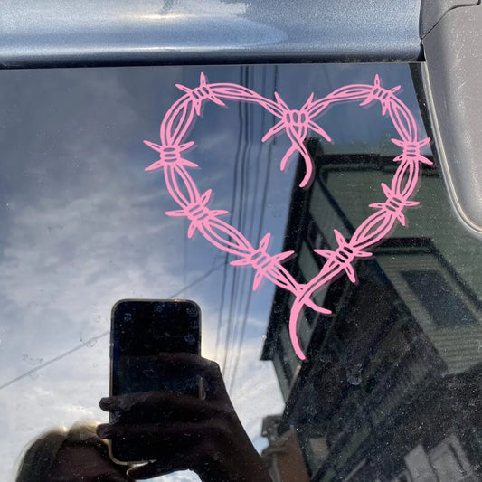 Love Thorn Bow Stickers Voiture Figure Adhesive Window Waterproof