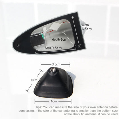 Solar Anti Collision Warning Shark Fin Antenna Automobile